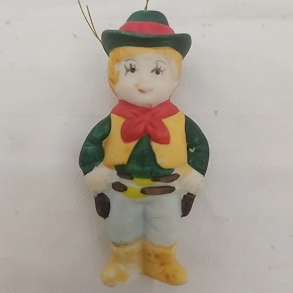 Vintage All American Kids Ornaments Set of 5 in Original Box 1986 New No Chips